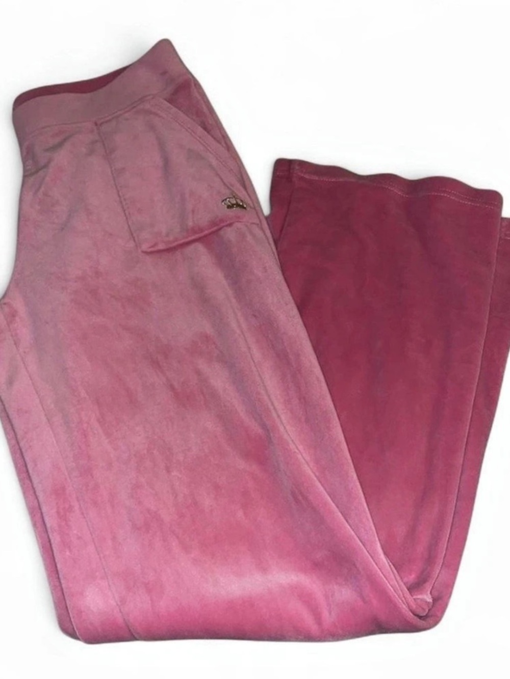 Juicy Couture Velour Track Pants in Pink Size Small